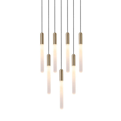 JS-SV HL 325-7 LED Hanging Light - Black, Matt Gold & Matt Rose Gold (20W, 335mm)