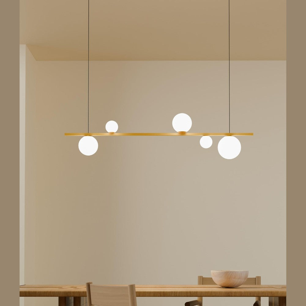 JS-SV-H/L GLOBUS Black/Matt Gold/Matt Rose Gold g-9 Led Hanging Lights