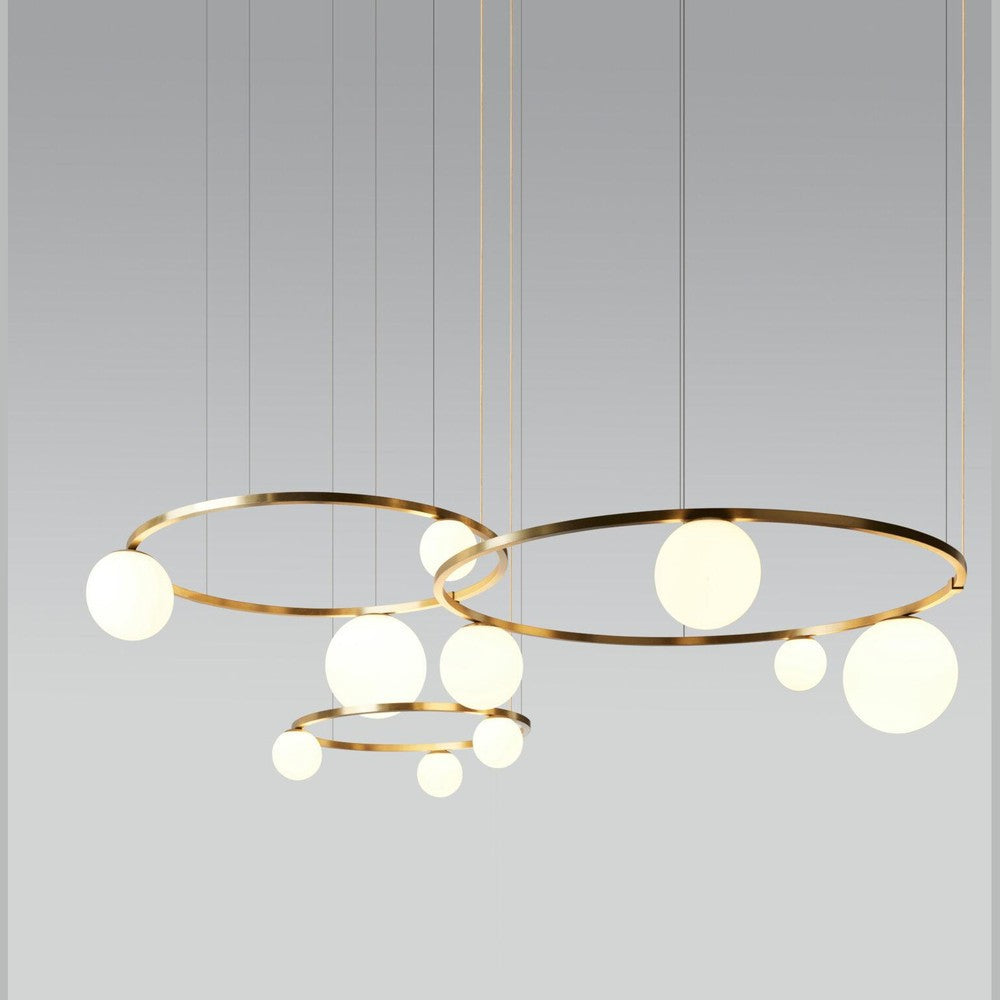 JS-SV-H/L ORBIS Black/Matt Gold/Matt Rose Gold g-9 450mm/600mm/750mm Led Hanging Lights