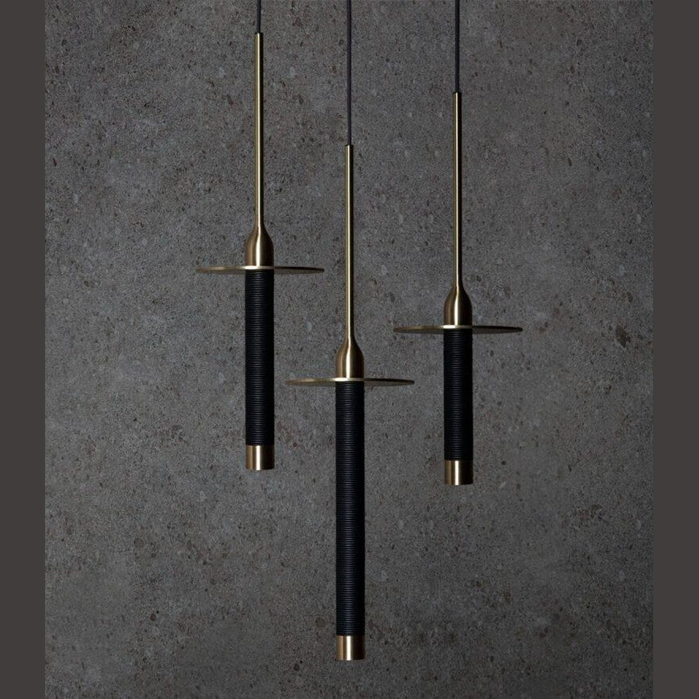 JS-SV-H/L SKYFLUTE Black/Matt Gold/Matt Rose Gold 6w 350mm/400mm/260mm/Set- 3 Led Hanging Lights