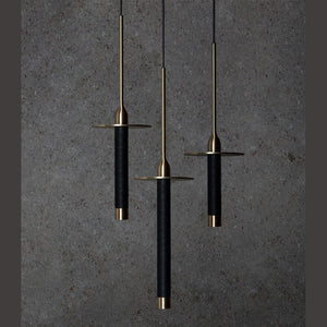 JS-SV-H/L SKYFLUTE Black/Matt Gold/Matt Rose Gold 6w 350mm/400mm/260mm/Set- 3 Led Hanging Lights