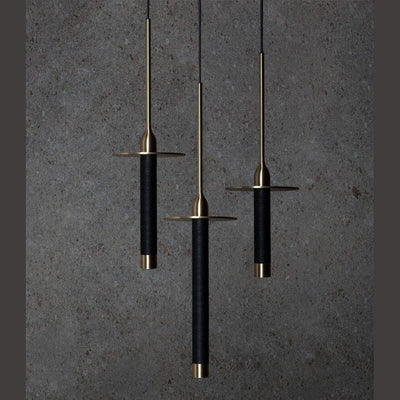 JS-SV HL SKYFLUTE LED Hanging Light - Black, Matt Gold & Matt Rose Gold (6W/15W, 260-400mm)