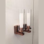 JS-SV-W/L AQUA- 2 (SET) Black/Matt Brushed SS/Brass Antique/Copper Antique/Chrome 12w Small/Big Led Wall Lights