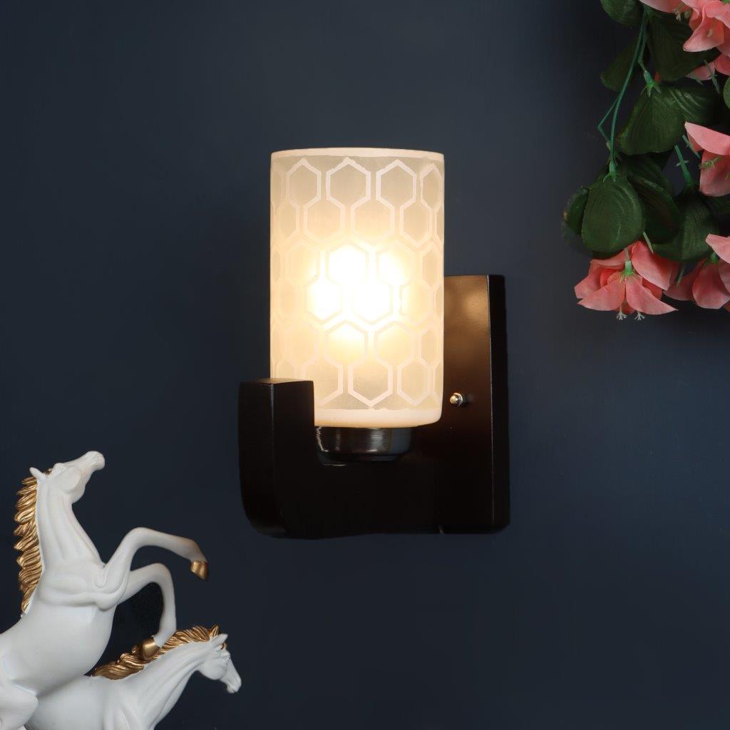 Pardo Brown Wood Wall Light - JWDP-512-1W - Included Bulbs