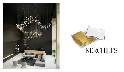 Kerchiefs Folded Glass Suspension Collection – A Statement Piece for Grand Foyers & Living Rooms
