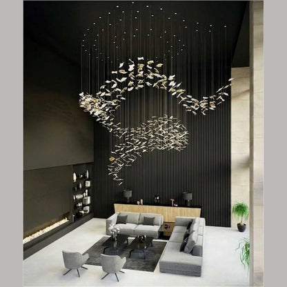 Kerchiefs Folded Glass Suspension Collection – full view
