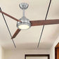 JS-LXR Modern BLDC 48″ Ceiling Designer Fans KK0003-Brushed Nickel