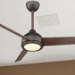 JS-LXR Modern BLDC 48″ Ceiling Designer Fans with Light KK0004-Oil Rubbed Bronze