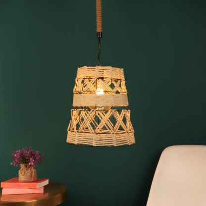 Gloomy Black Metal Hanging Light - L-1912-1LP - Included Bulbs