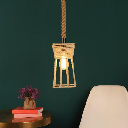 Gloomy Black Metal Hanging Light - L-1924-1LP - Included Bulbs