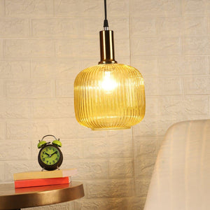 Dorada Gold Metal Hanging Light L-7-1LP CFL HALO