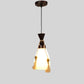 Marrón Brown Metal Hanging Light - L-89-1LP-CFL-HALO - Included Bulbs