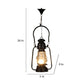Black Iron Hanging Light -LALTAN-HL-BK - Included Bulbs