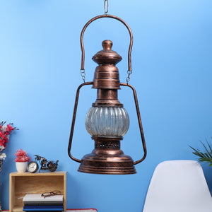 Gold Metal Hanging Light - LAMP-KHARBUJA-BIG - Included Bulb