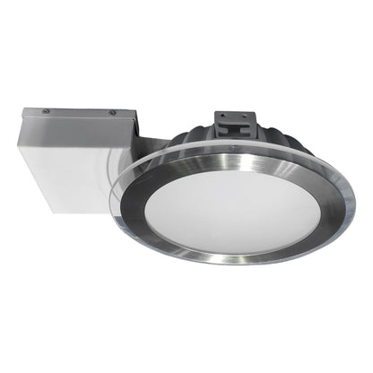 lavov lv-952-6"-15w-satin nickel body with glass ring led downlight