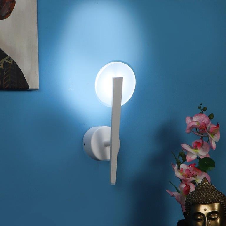 Wall Light Inbuilt Led Light White Iron Wall Light - Inbuilt LED - LC-7-LED-WALL