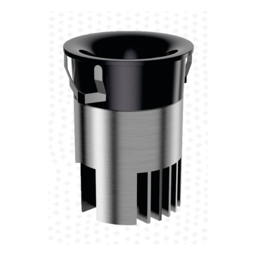LCP-001 BK (black) — COB LED downlight, black reflector + black top ring
