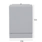 Silver Metal Outdoor Wall Light Le 1051 WW-4x1