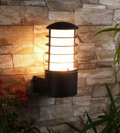 Grey Metal Outdoor Wall Light -Le-7371 - Included Bulb