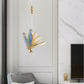 LED 1 LIGHT GOLD BUTTERFLY BEDSIDE HANGING PENDANT CEILING LAMP LIGHT FIXTURE - MULTI