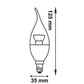 Ledvance 4.9w E-14 LED Value Classic B40 Tail Candle lamp