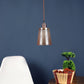Copper Metal Hanging Light - LF-1001-1P-HL - Included Bulb