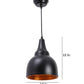 Black-Gold Metal Hanging Light lining  - lining shade-bk+gd - Included Bulb