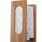 Lisma Brown Wood Wall Light | 101-1W | Included Bulb | Eliante by Jainsons Lights