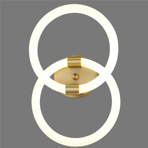 JS-SCH HOOP DOUBLE Led Wall Lights BRASS