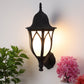 Lotus Small Black Metal Outdoor Wall Light | Lotus-Oudoor- small | Included Bulb | Eliante by Jainsons Lights