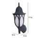 Lotus Small Black Metal Outdoor Wall Light | Lotus-Oudoor- small | Included Bulb | Eliante by Jainsons Lights