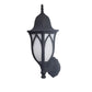 Lotus Small Black Metal Outdoor Wall Light | Lotus-Oudoor- small | Included Bulb | Eliante by Jainsons Lights