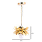 ELIANTE Gold Iron Base Gold Iron Shade Hanging Light - Louts-1Lp-Gd - Bulb Included