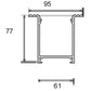 LP 011-09 Pop Trimless 61x77 Recessed Alluminium Profile For Strips