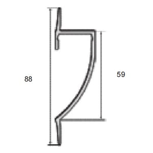 LP 011-2 Pop Trimless Up/Downlight Cove Trimless Alluminium Profile For Strips