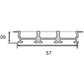 LP 03-01(Triple) Recessed Alluminium Profile For Strips