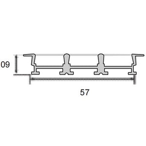 LP 03-01(Triple) Recessed Alluminium Profile For Strips