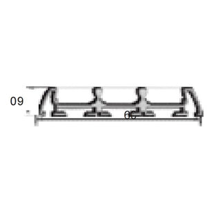 LP 03-02(Triple) Recessed Alluminium Profile For Strips