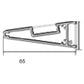 LP 05-02 Wall Triangle Wall Up Light Alluminium Profile For Strips