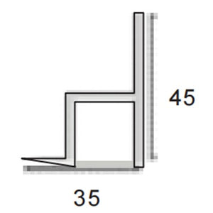 LP 09-01 Surface Cove Cove Alluminium Profile For Strips