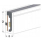LT-0612 Side View Flexible Silicon Linear Profile For Strip