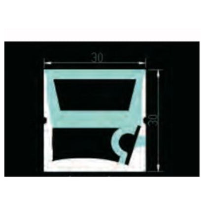 LT-3030 Side View Flexible Silicon Linear Profile For Strip