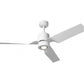 JS-LXR Modern BLDC 50″ Ceiling Designer Fans with Light 1001-Matt White