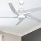 JS-LXR Modern AC 44" Ceiling Designer Fans with Light 1040-44"-Gloss White