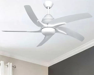 JS-LXR Modern AC 44" Ceiling Designer Fans with Light 1040-44"-Gloss White