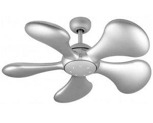 JS-LXR Modern AC 36″ Ceiling Designer Fans with Light 1051-Matt Silver