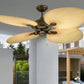 JS-LXR Tropical AC 52” Ceiling Designer Fans 1097-Chocolate Brown