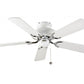 JS-LXR Classic AC 42” Ceiling Designer Fans 1130-SS White