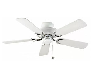 JS-LXR Classic AC 42” Ceiling Designer Fans 1130-SS White