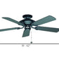 JS-LXR Classic AC 42” Ceiling Designer Fans 1136-Black